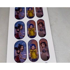 Coraline Halloween Nail Decals